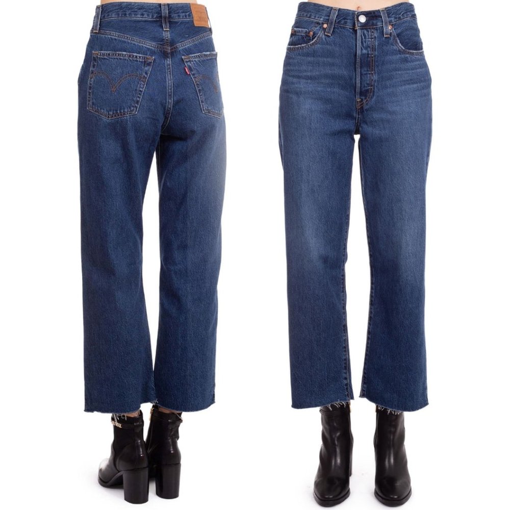 NWT Levi's Ribcage Straight Ankle Crop Jeans Size 29 x 27 - Picture 7 of 13